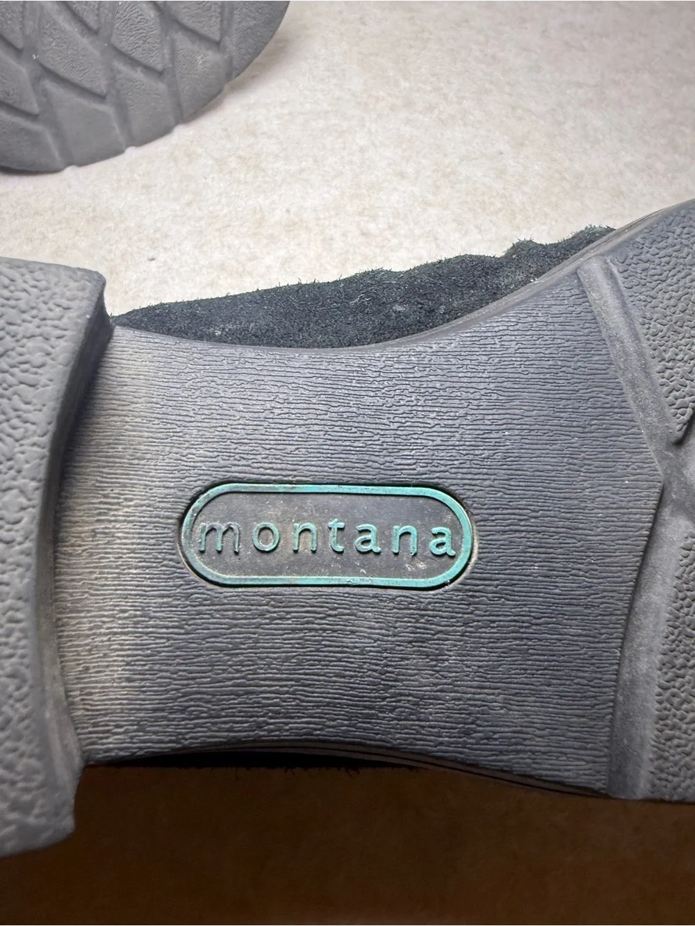 Montana Artisan Crafted Black Leather Suede Ankle Boots Booties Size 7 1/2 M